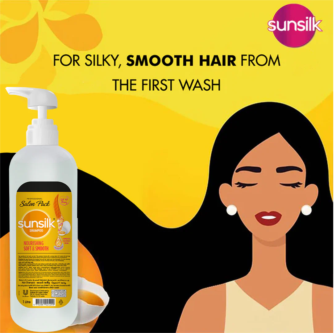 Sunsilk Soft and Smooth Shampoo 1L - Image 3